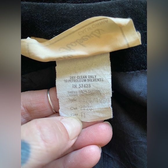 VTG. Kaki Roberts Velvet Blazer Style Jacket! 100% Cotton. Size 11. Pockets! - Picture 11 of 12